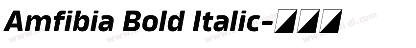 Amfibia Bold Italic字体转换